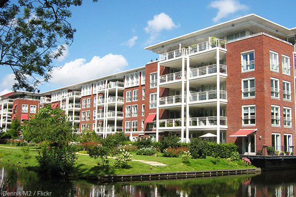 Moving from a house to an apartment.