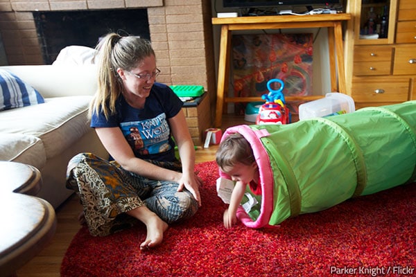 It is a good idea to hire a babysitter on Moving day.