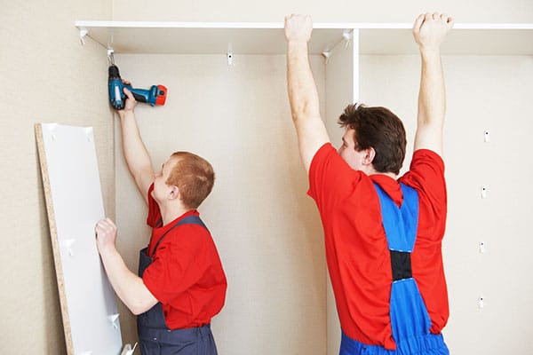 Moving companies offer furniture disassembly and reassembly services.