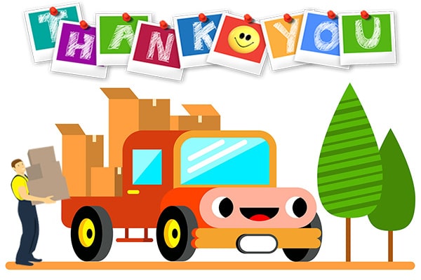 You need to find a good way to thank friends for helping you move.