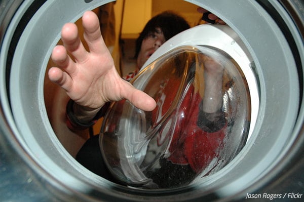 How to move a washing machine by myself?