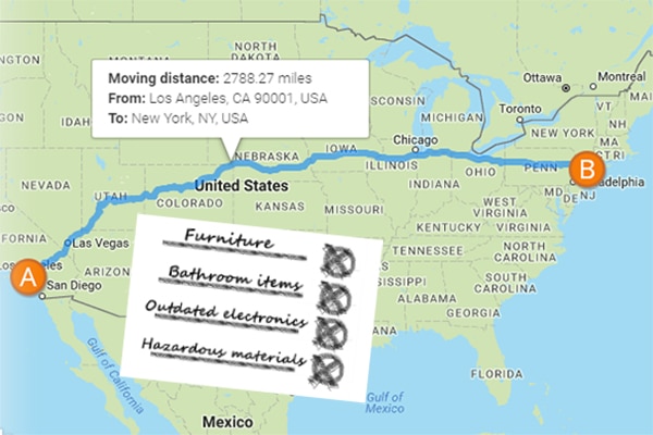 Items you should not move long distance