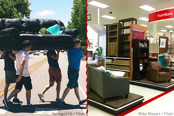 Should you move furniture or buy new when moving house?