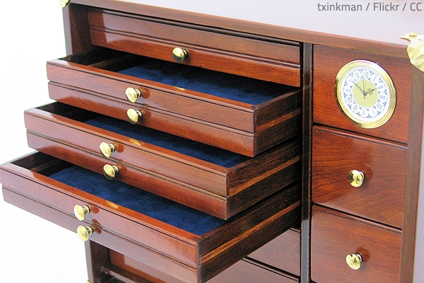 It's crucial to keep drawers closed when moving.