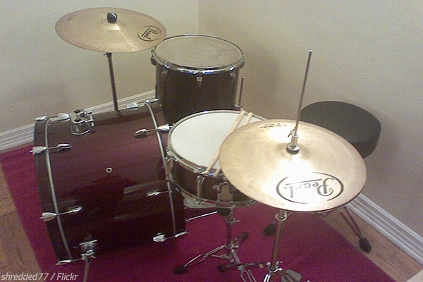 How to pack a drum set for moving