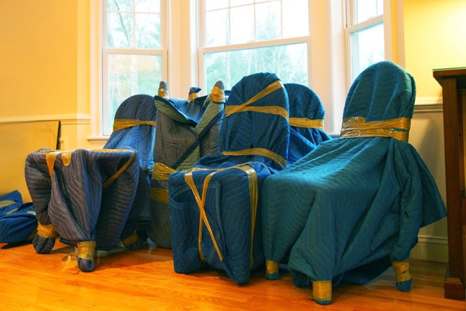 How to pack furniture for moving