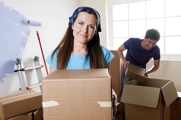 Painting after moving in is more difficult.