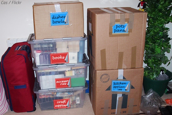 The best way to label storage boxes.