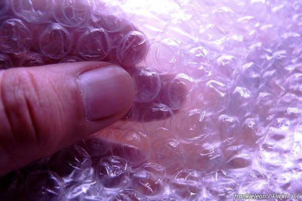 Types of bubble wrap